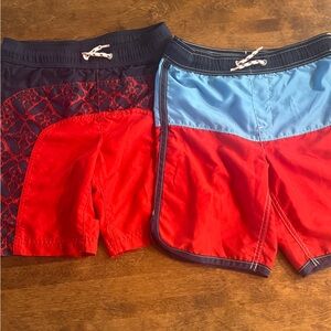 Lands End Boys Swim Shorts Set Sz SM LOT